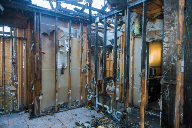 Professional Fire Damage Assessment technician working in High Bridge, NJ